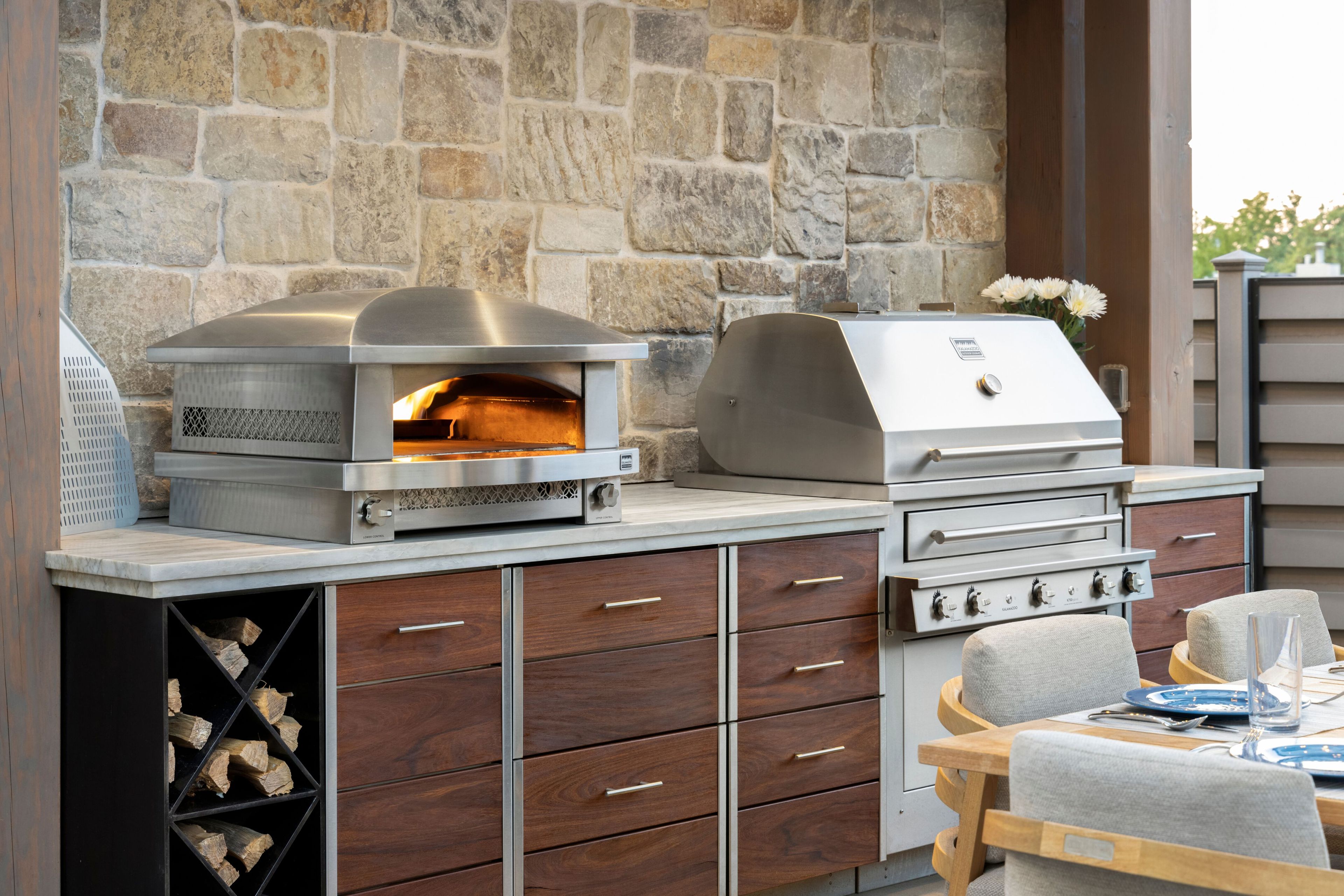 Деревянные наружные кухонные шкафы для хранения и холодильники Kalamazoo ARCADIA ARCH-00119169 - Вид №1