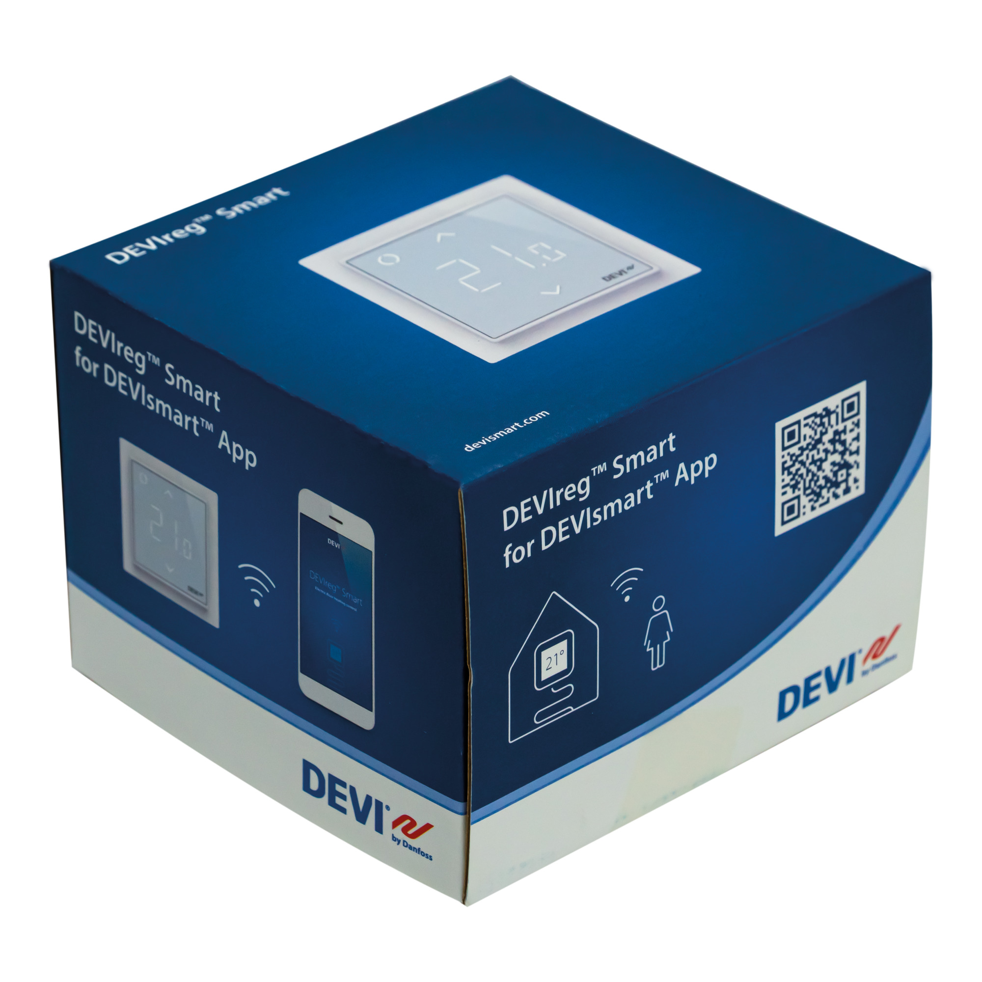 Danfoss DEVIreg™ Smart — программируемый терморегулятор для теплого пола с Wi-Fi DEVIreg Smart терморегулятор черный 140F1143  - Вид №5