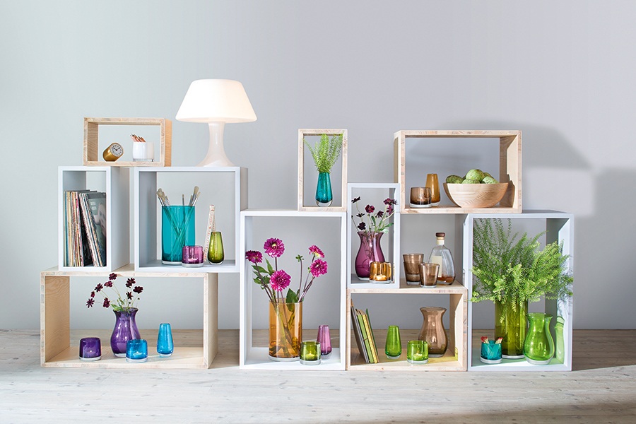 Подсвечник стеклянный лиловый Light Colour LSA INTERNATIONAL  253421 Розовый  - Вид №1