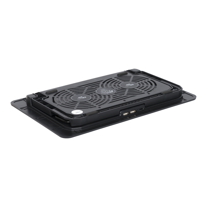 IP17 laptop cooling black (17,3", 2x(125x125), 2x2 led backlight, black plastic+metal mesh, 3 types height adjustable ) STM Santreyd  - Вид №5