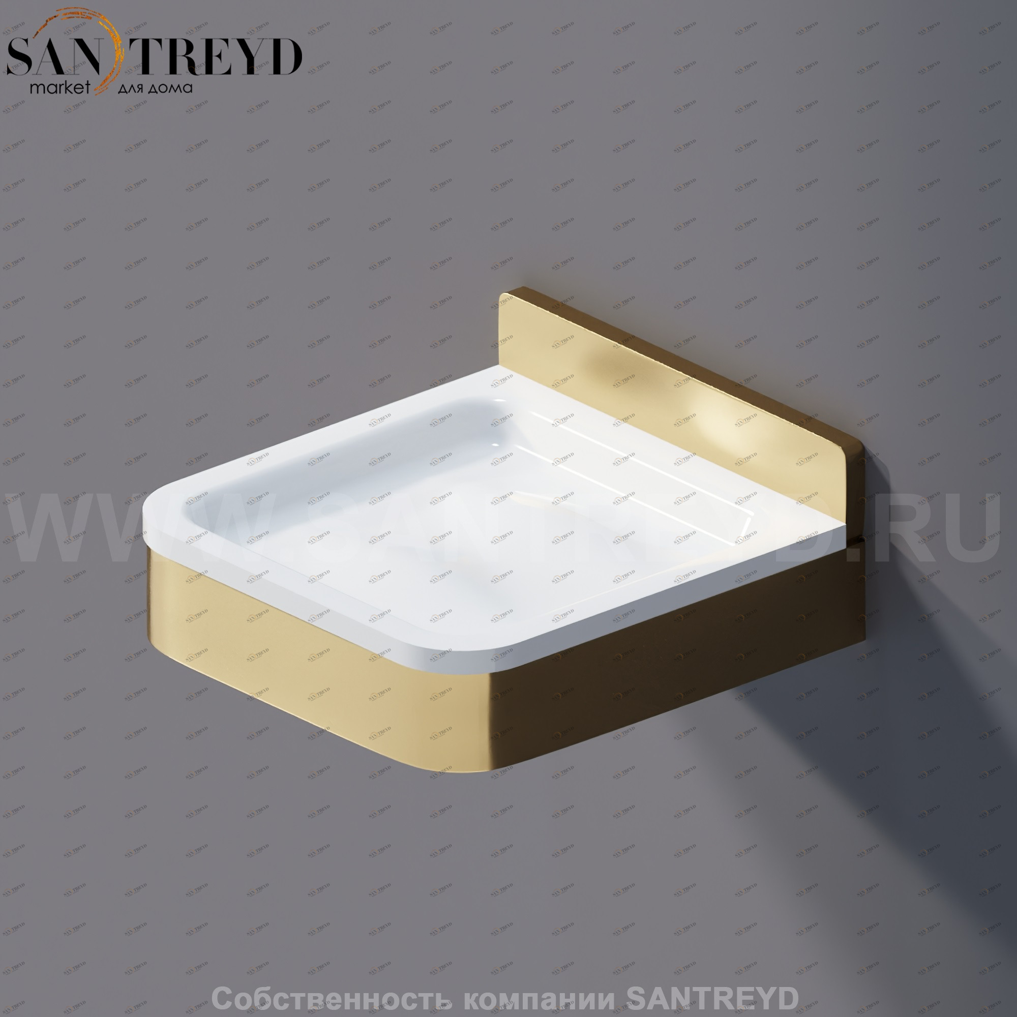 Agape MEMORY Мыльница белая в бронзовом каркасе AMEM854NRZ