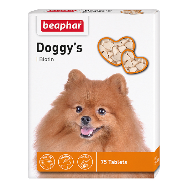 Т00011566 Витамины для собак Doggy"s+Biotin с биотином 75шт Beaphar 