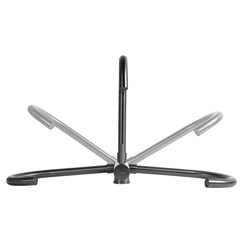 Смеситель для кухни Vidage общая высота 35 см цвет черный STLM-2087663 - Вид №10