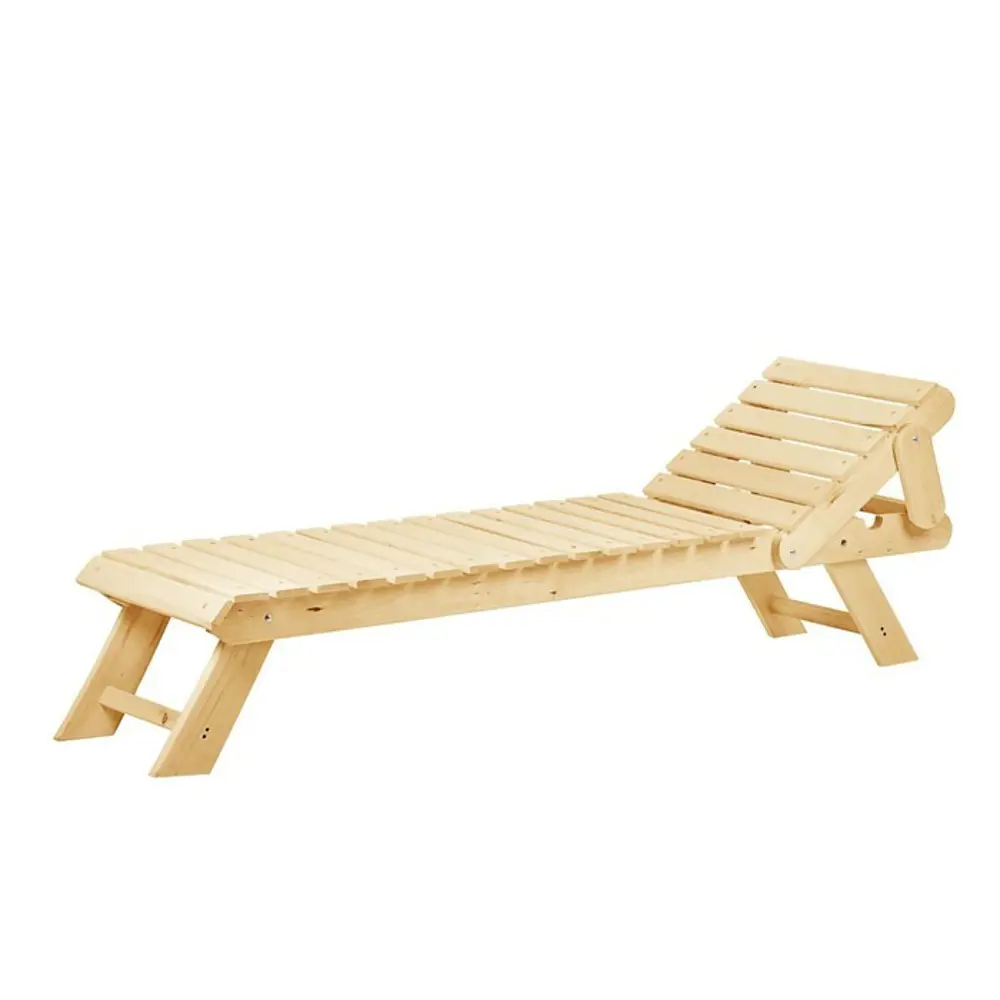 Шезлонг 199.5х60х40 см дерево бежевый Santreyd нет STLM-2142598