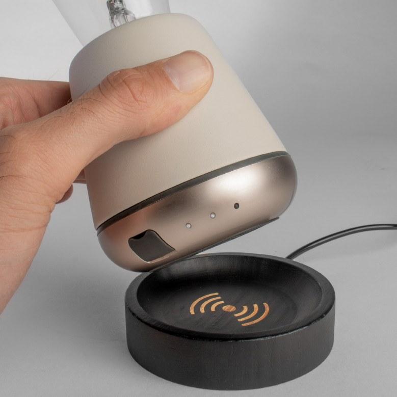 Humble Настольная светодиодная лампа под орех без проводов sun-id-1507966 - Вид №5