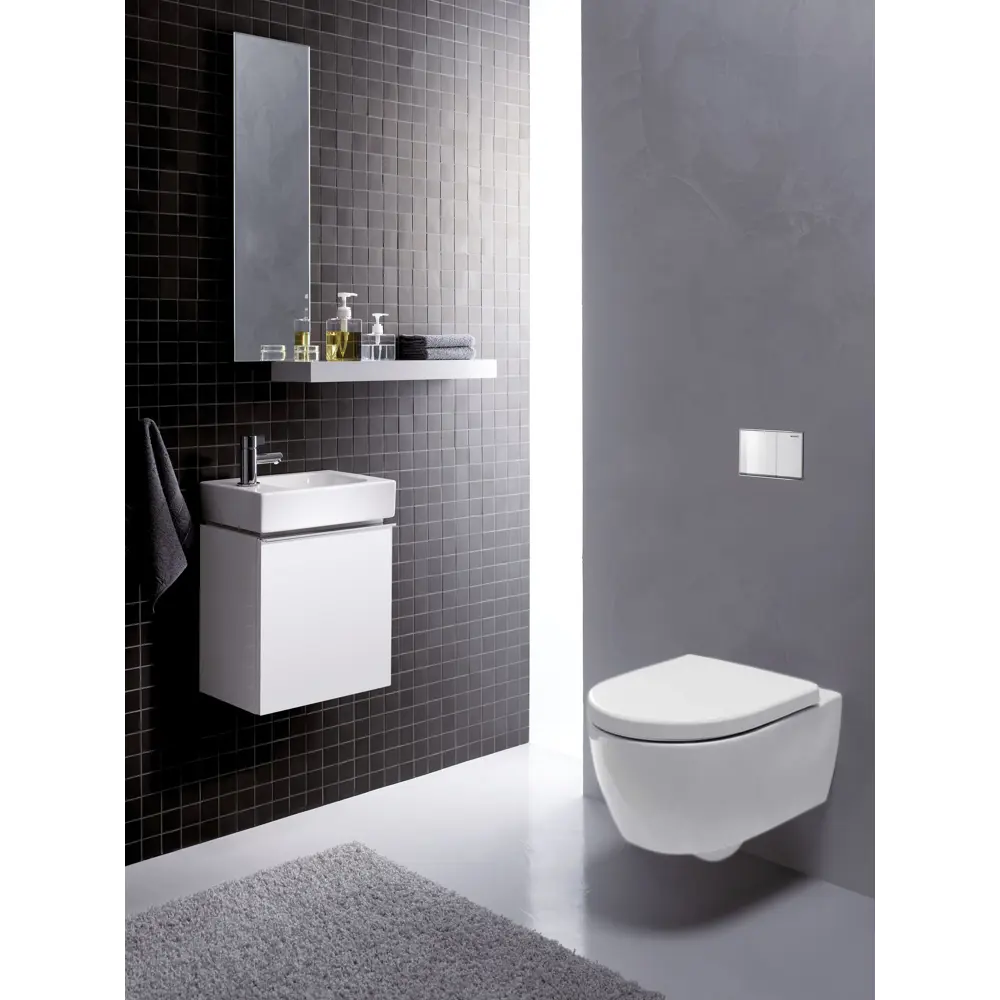 Унитаз подвесной Geberit iCon безободковый горизонтальный выпуск без сиденья STLM-2117017 - Вид №10