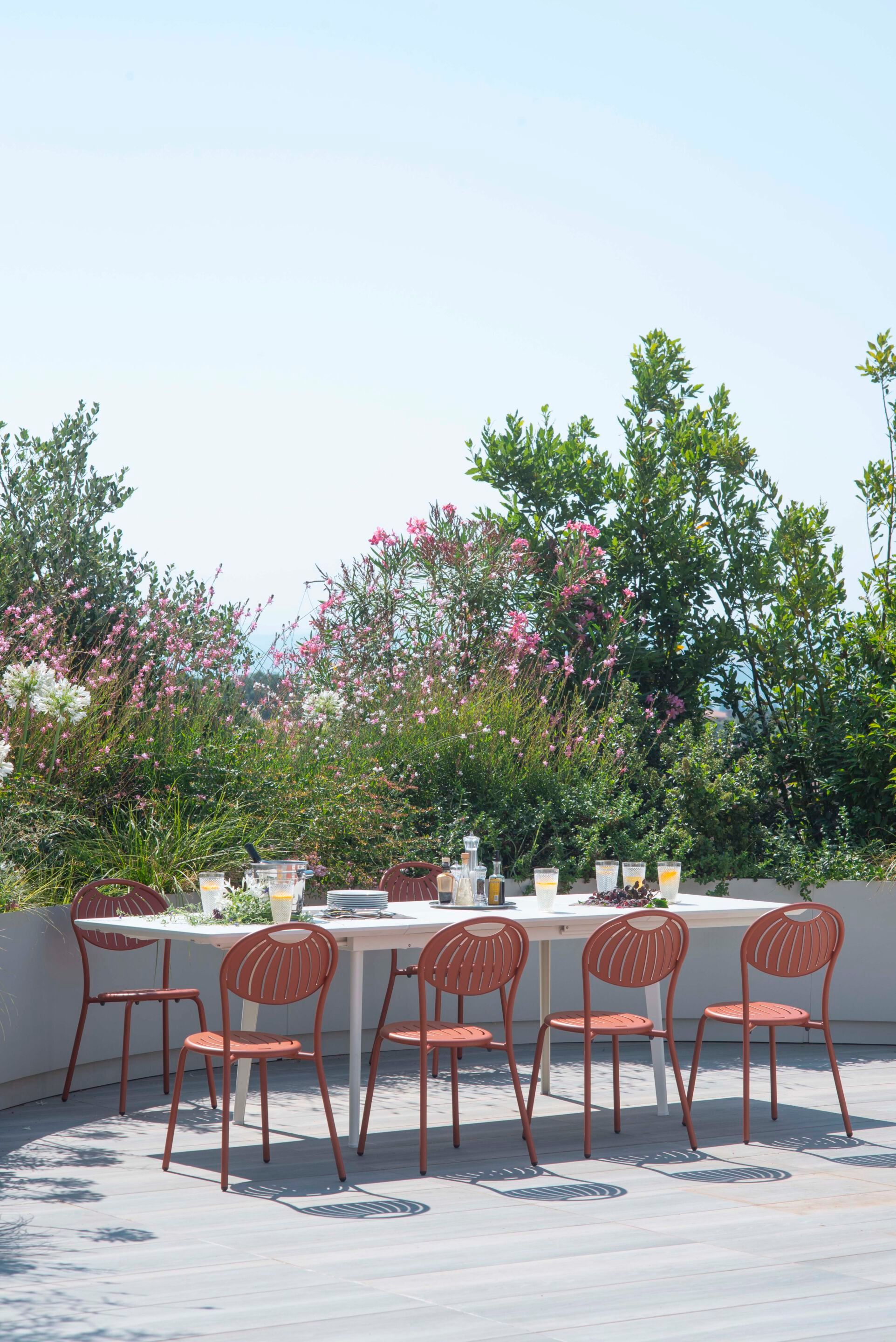 Штабелируемый садовый стул из листового металла emu Coupole ARCH-00140024 - Вид №10