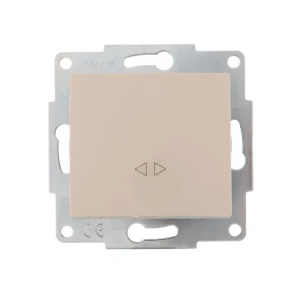 Выключатель промежуточный Lezard Karina цвет кремовый