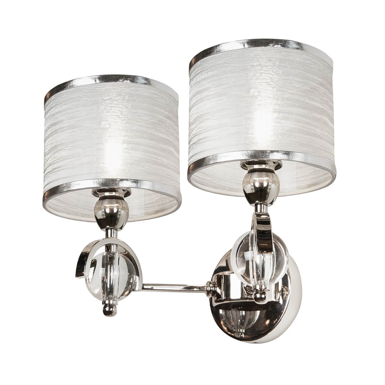 Бра с абажуром на 2 лампы никель Chelsea W2400-2 ILAMP CHELSEA 00-3949172 Никель - Вид №2