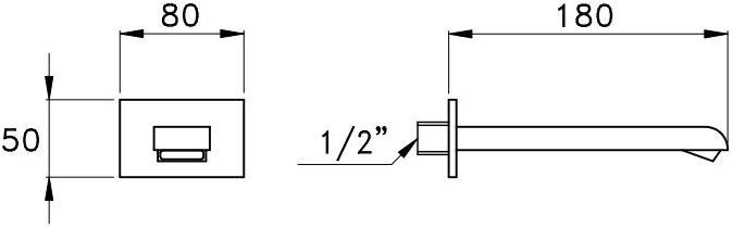 RUBINETTERIE STELLA Хромированный излив для умывальника Casanova 868 - Вид №1
