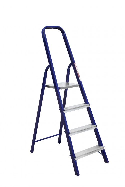 Стремянка стальная окрашенная с алюминиевыми ступенями    4 ст.