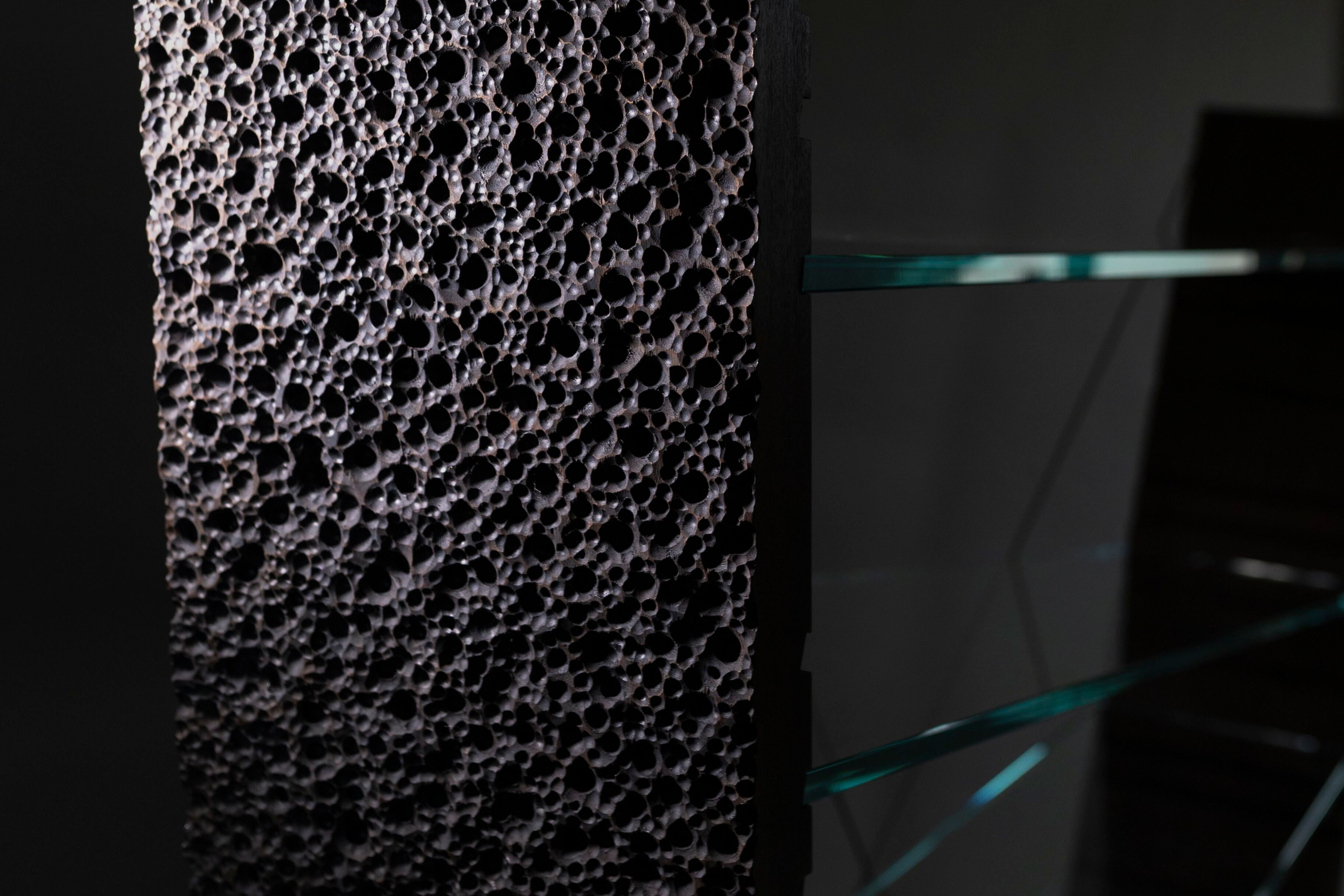 Самонесущая деревянная и стеклянная полка alcarol Geomorphic 2023 ARCH-00049065 - Вид №9