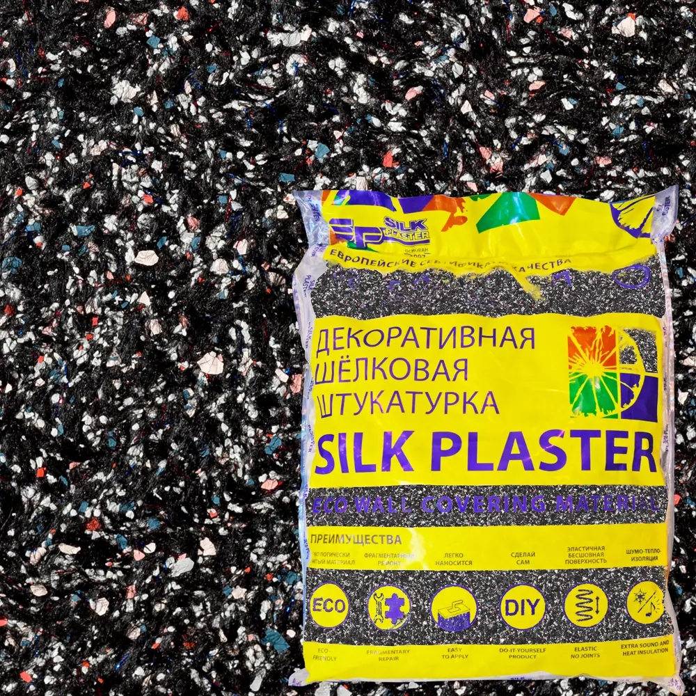 Жидкие обои Silk Plaster Ист 960 1.2 кг цвет чёрный 82453449 STLM-2020761 