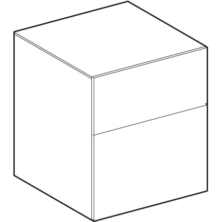 500.504.00.1 Шкафчик Geberit Xeno² с двумя выдвижными ящиками Geberit  - Вид №1