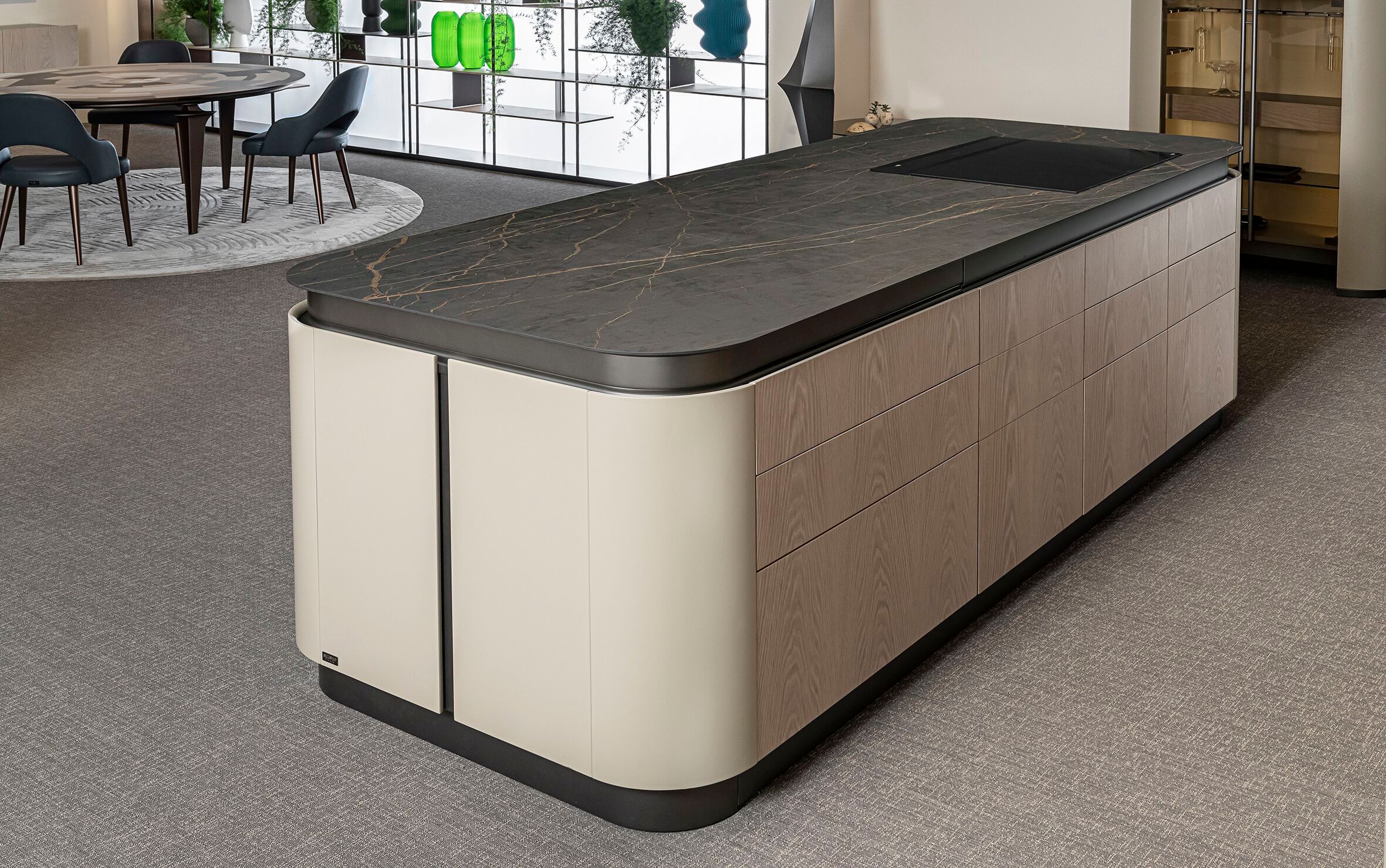 Выдвижная кухня с островом на заказ Bizzotto Italia Атмосфера ARCH-00077572 - Вид №2