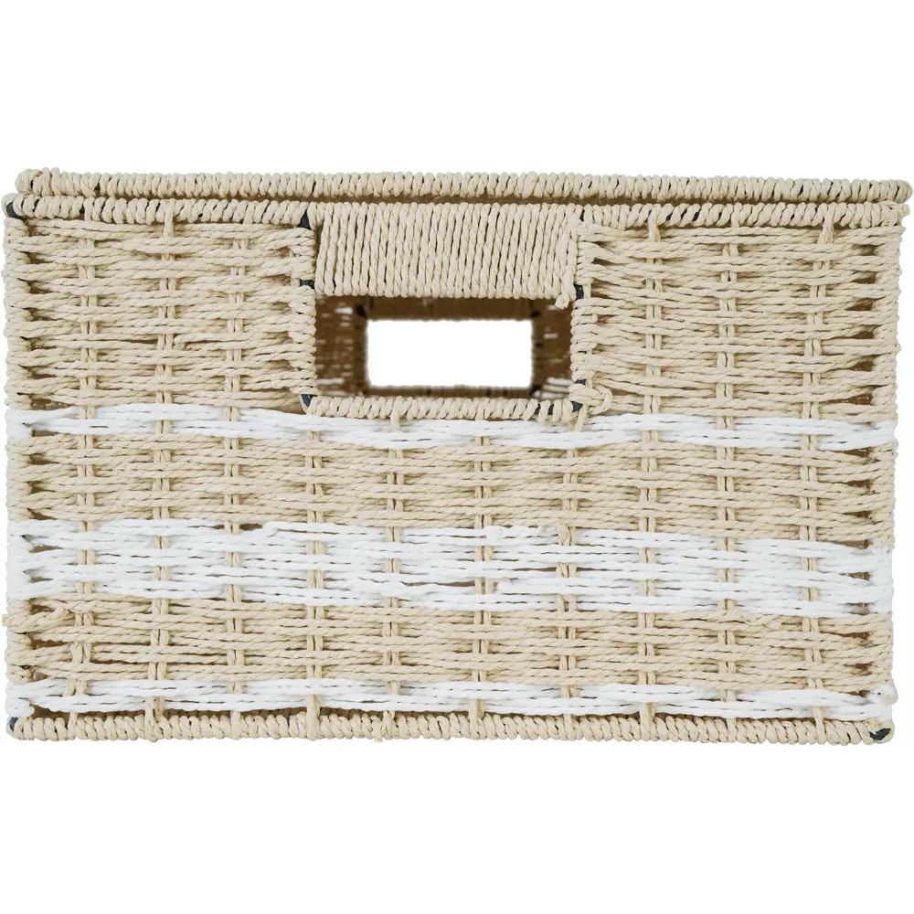 Корзина с крышкой Storidea HXL21.341 M 28x18x38 см 19 л бумага цвет бежевый STLM-2122294 - Вид №3