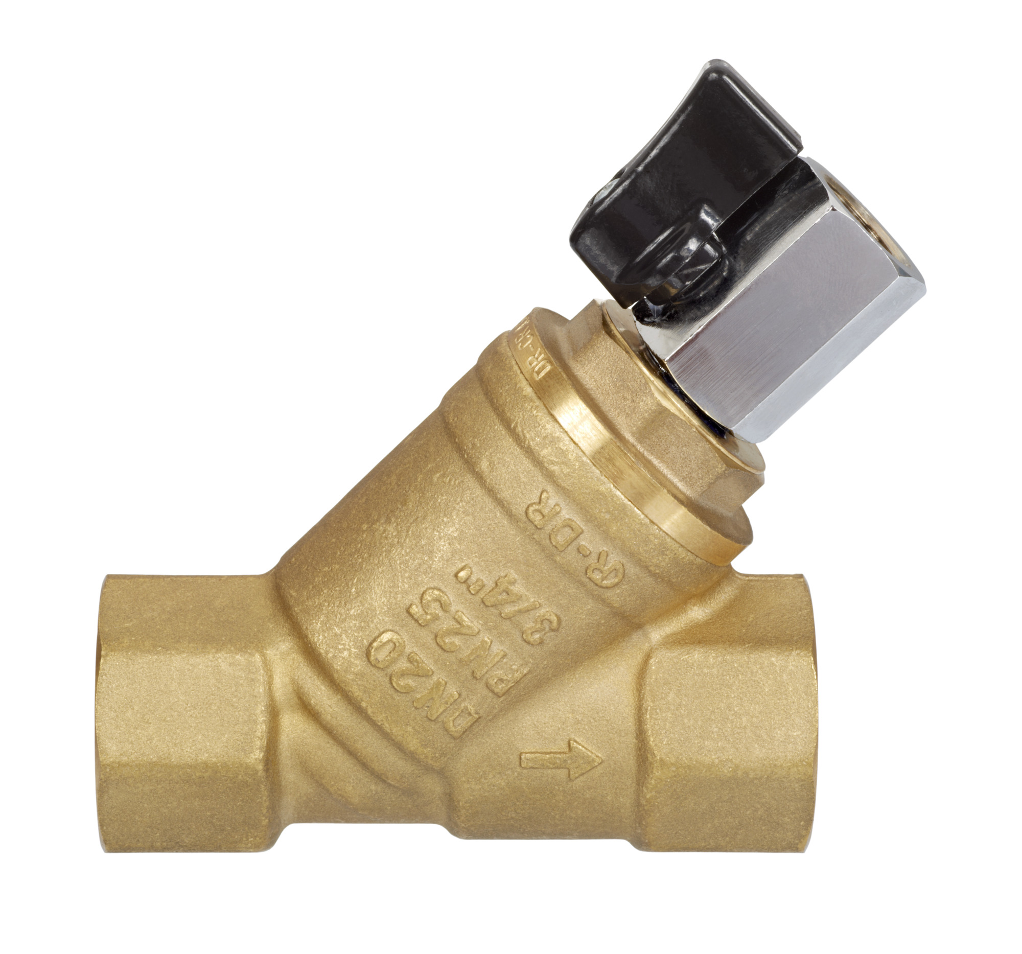 Danfoss Латунный сетчатый фильтр FVR-D со спускным устройством FVR-D Фильтр сетчатый Ду50 Ру25 065B8246  - Вид №3