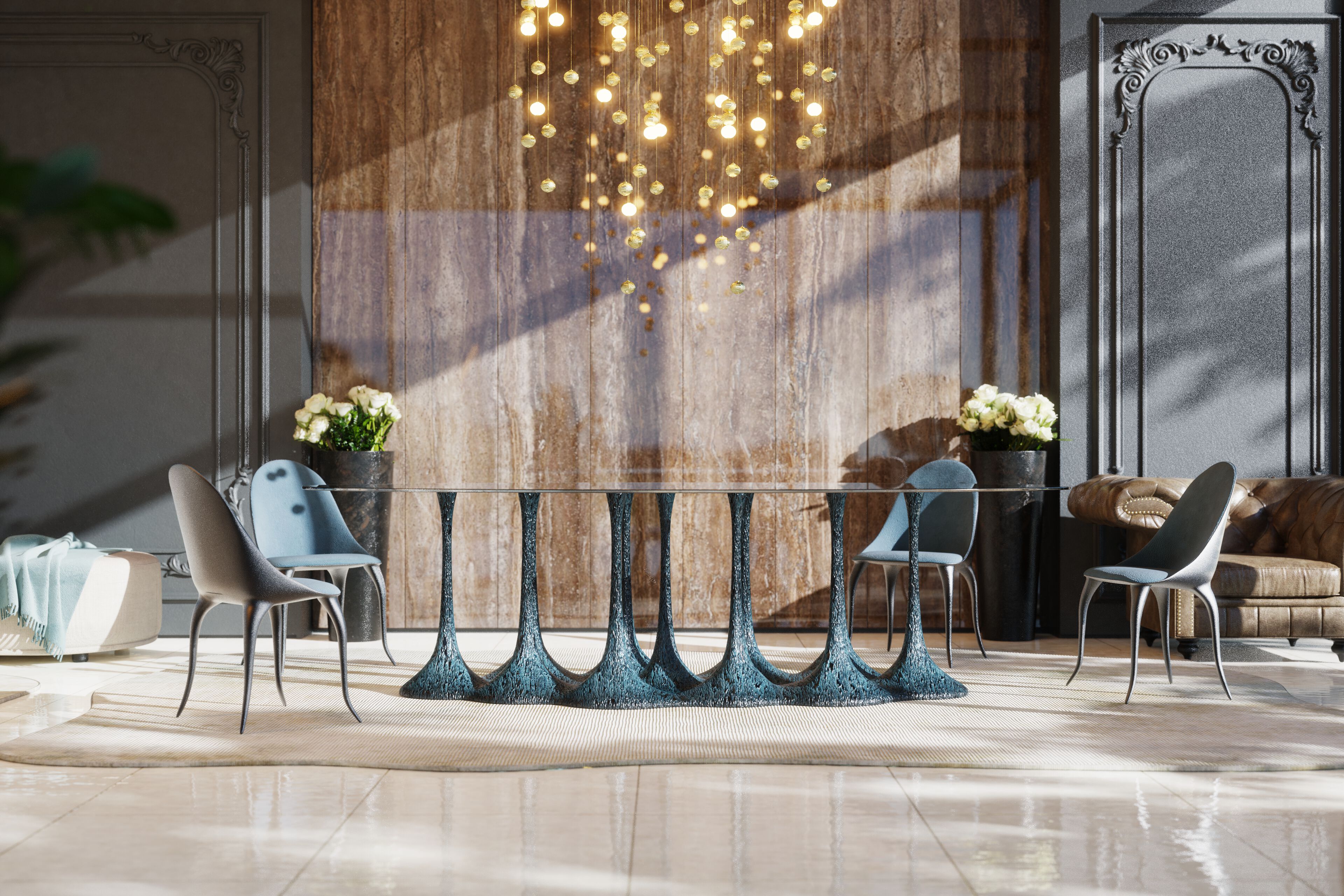 Овальный стол из стекловолокна KARPA AMAZONIA K2008A ARCH-00102103 - Вид №4