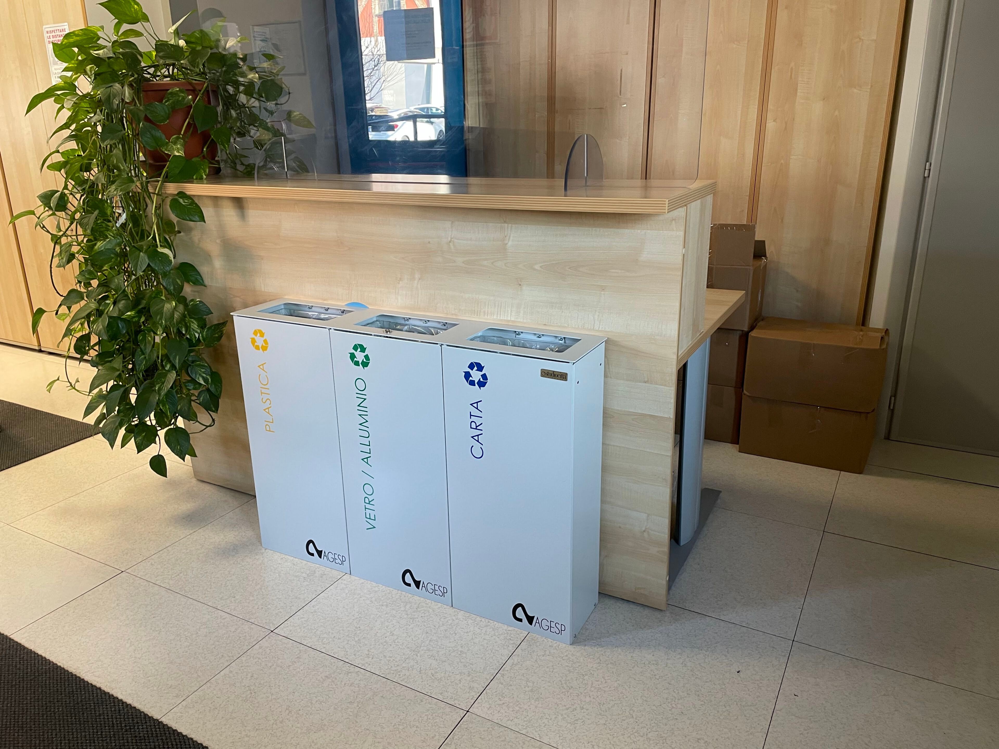 Стальная корзина для мусора для утилизации отходов Studio Città ECO BIN SLIM ARCH-00088129 - Вид №2