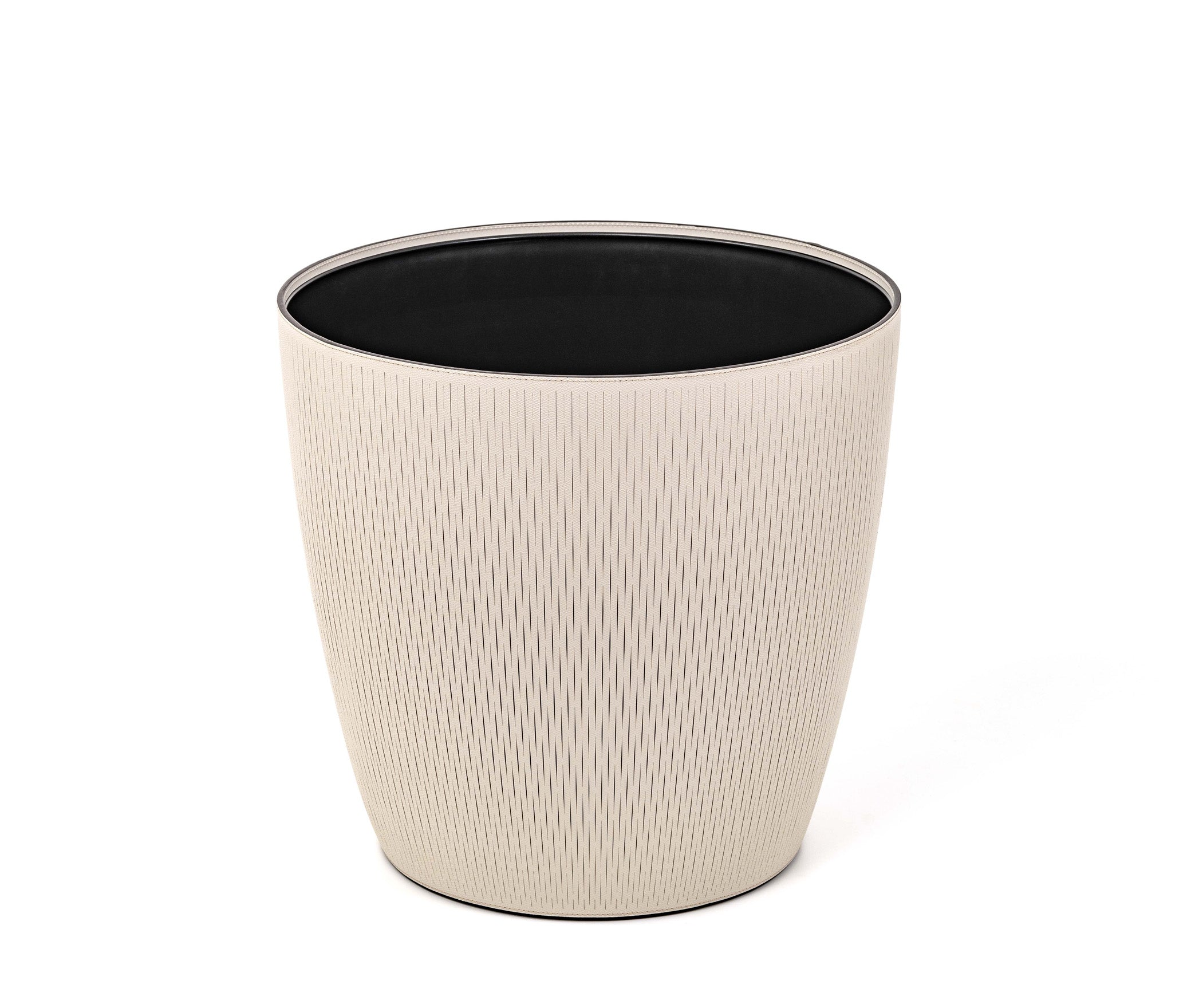 Цветочный горшок Silvy - Ø 30XH28 см / регенерированная зернистая кожа_coffee Pinetti 00.2063.083.015 - Вид №2