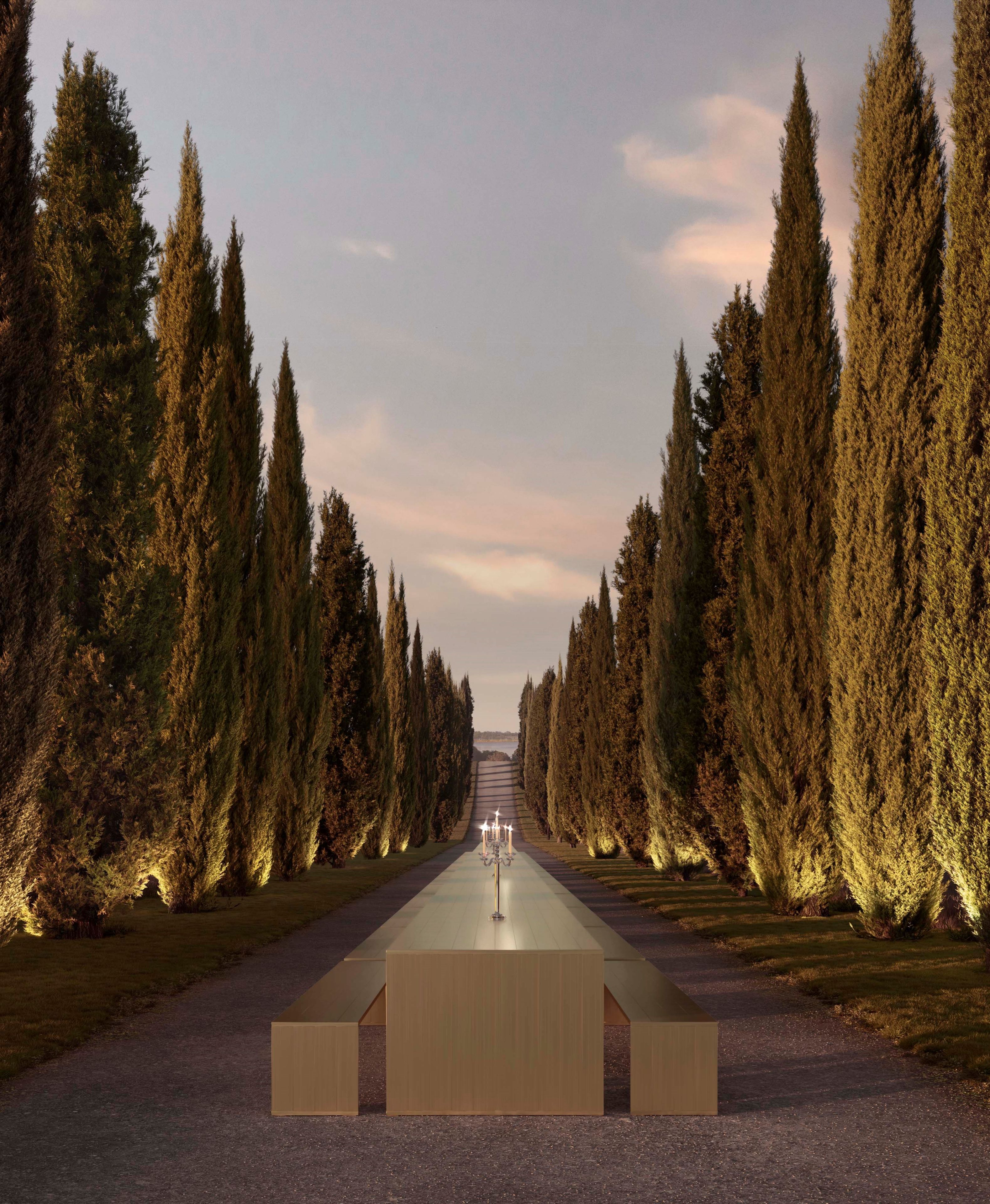 Садовая скамейка из анодированного алюминия GANDIABLASCO GBModular ARCH-00112712 - Вид №13