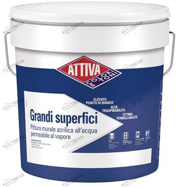 ATTIVA Паропроницаемая акриловая краска для стен Smalti e pitture sun-id-1468727