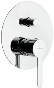 Rubinetterie Mariani Смеситель для душа, однорычажный, с переключателем и тарелкой Noir 173 - no