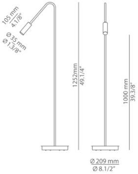 Estiluz Торшер светодиодный с диммером Volta P-3538 - Вид №3