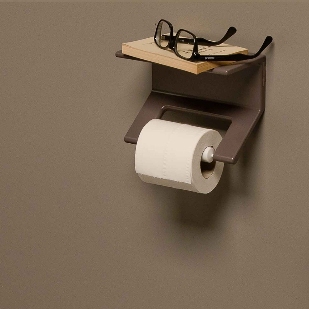 EVLI101EVER Life Design Держатель туалетной бумаги с полкой - Lissom Lissom Непрозрачный серый - Вид №1