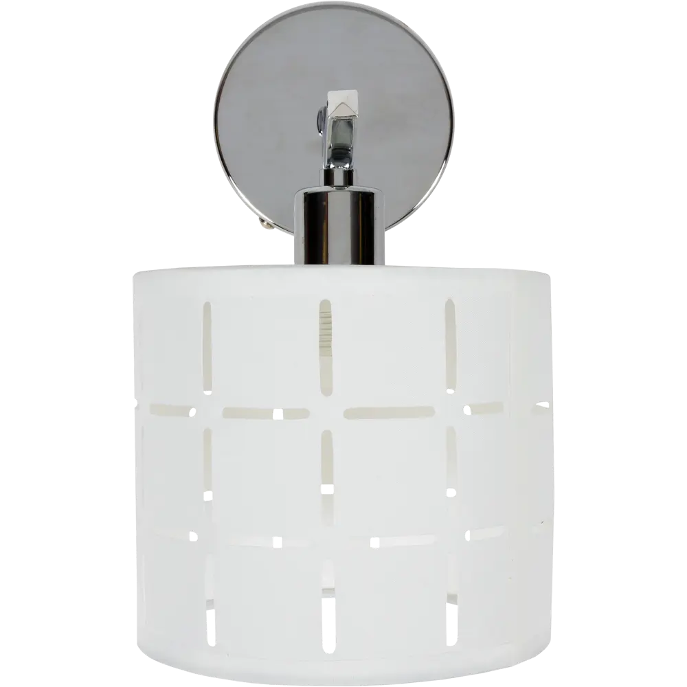 Бра Escada 1xЕ14x60 Вт, металл/ткань, цвет хром/белый STLM-2068501