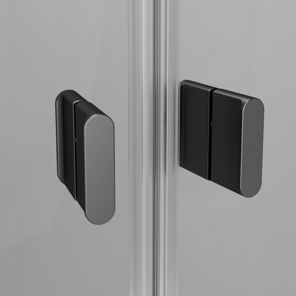 W88G-205-090BT Twin Slide Душевое ограждение без поддона 90x90 профиль черный AM.PM X-Joy  - Вид №3