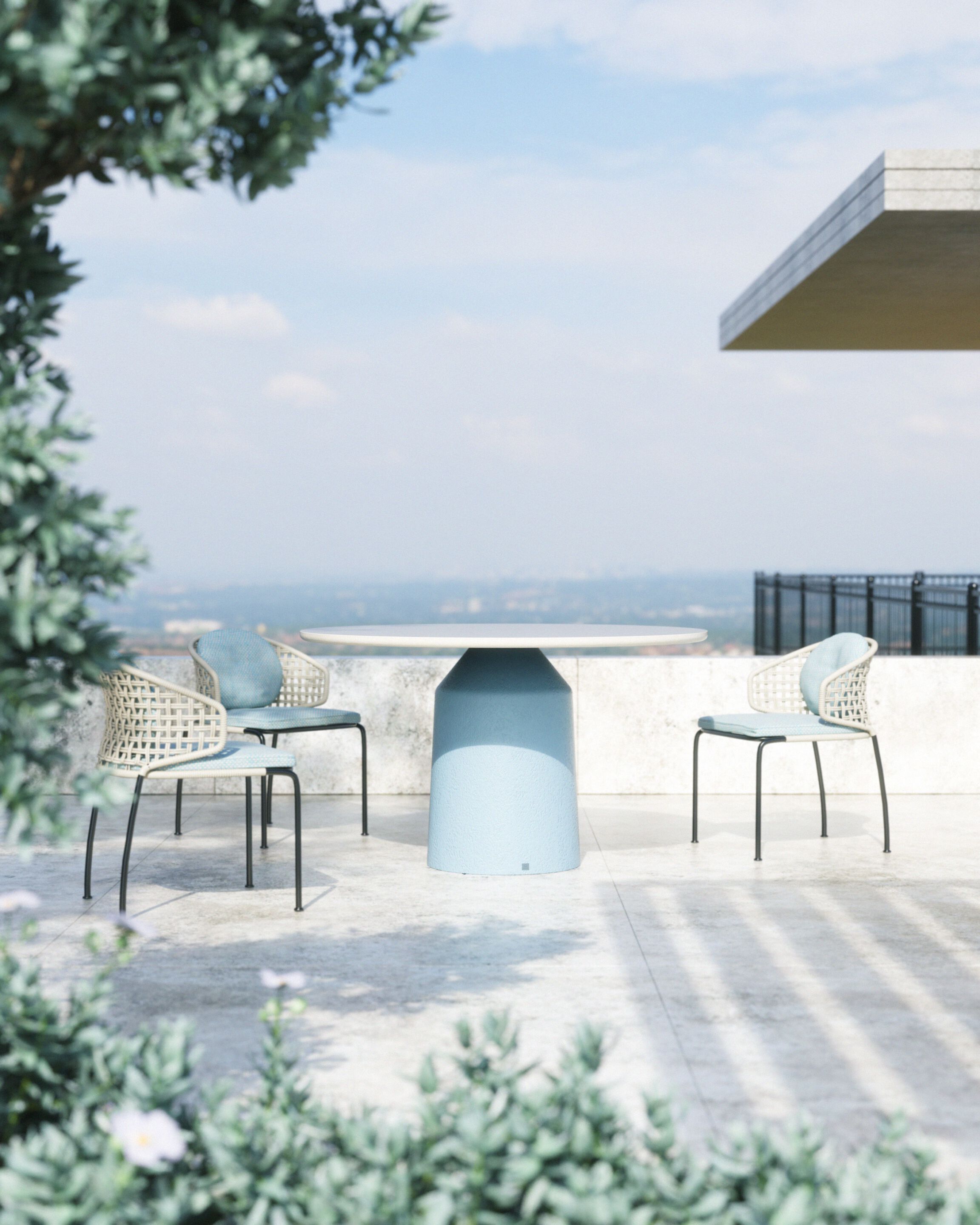 Круглый стол из стекловолокна GANSK SIANA ARCH-00024087 - Вид №5