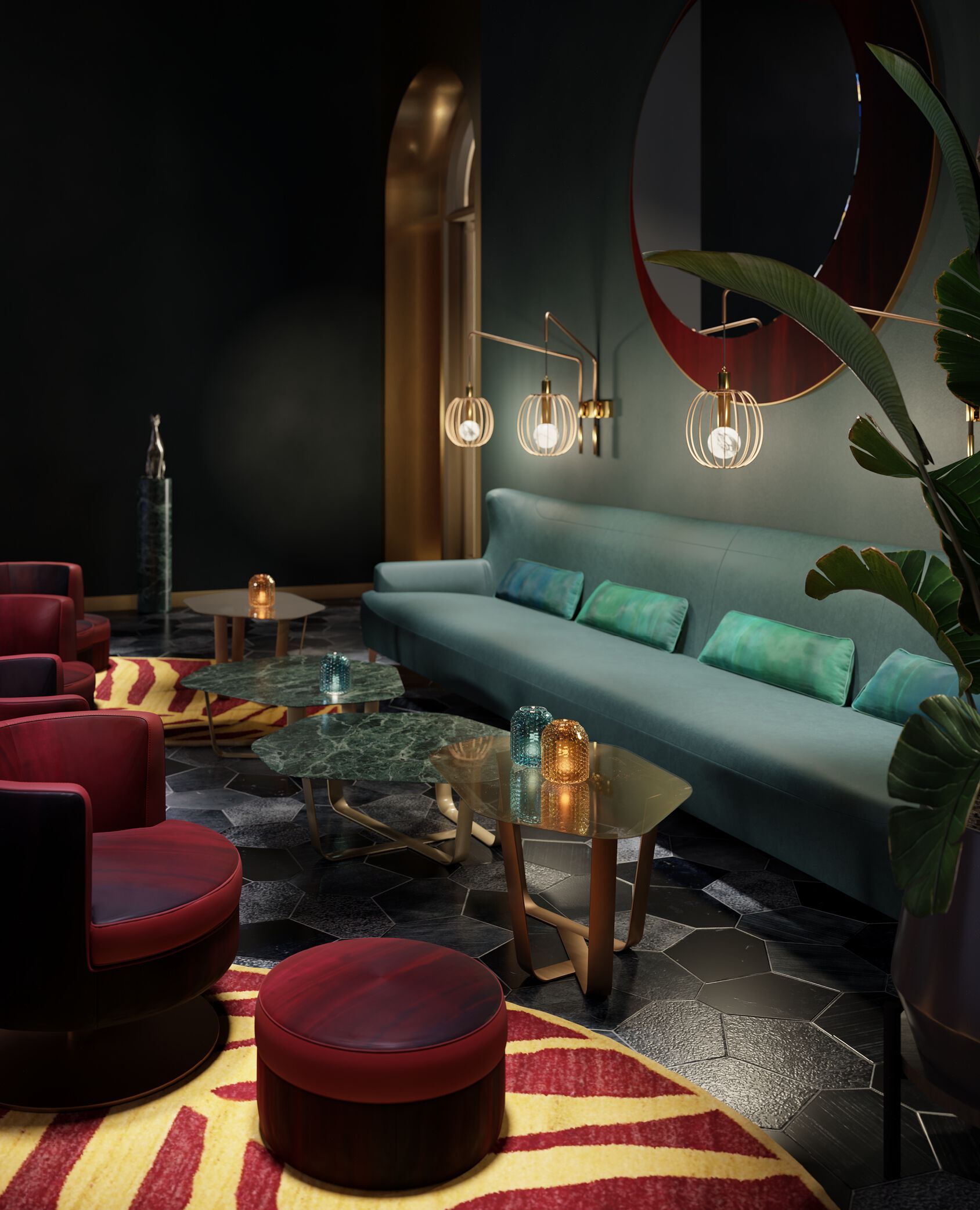 3-местный кожаный диван Borzalino ARCH-00118505 - Вид №6