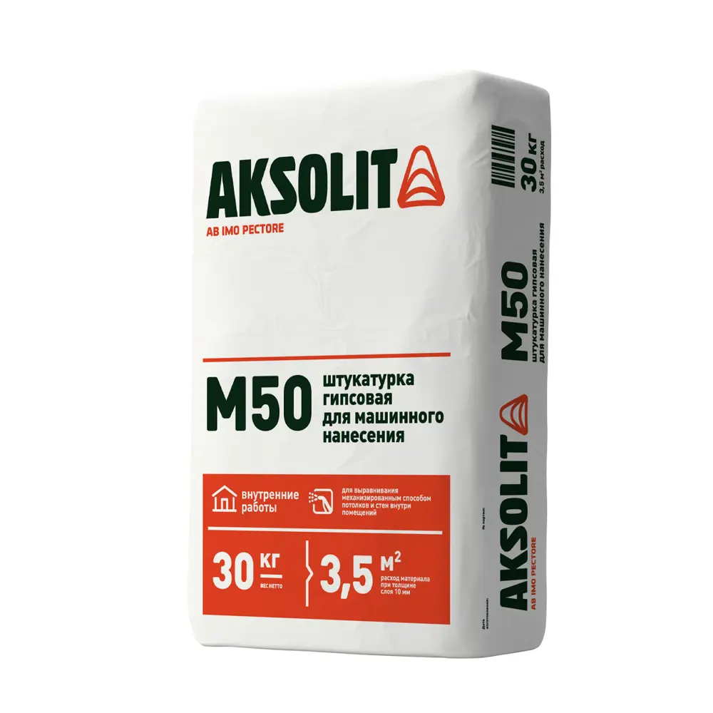 Штукатурка гипсовая М50 30 кг 89337646 STLM-2027136 AKSOLIT