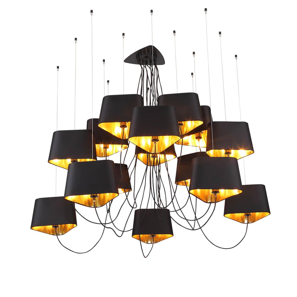 Люстра подвесная черная 15 ламп ST Luce Ambrela SL1110.403.15 ST LUCE ДИЗАЙНЕРСКИЕ, AMBRELA 00-3834377 Черный  - Вид №2