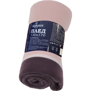 Плед Turin 130x170 см флис цвет бордо-розовый