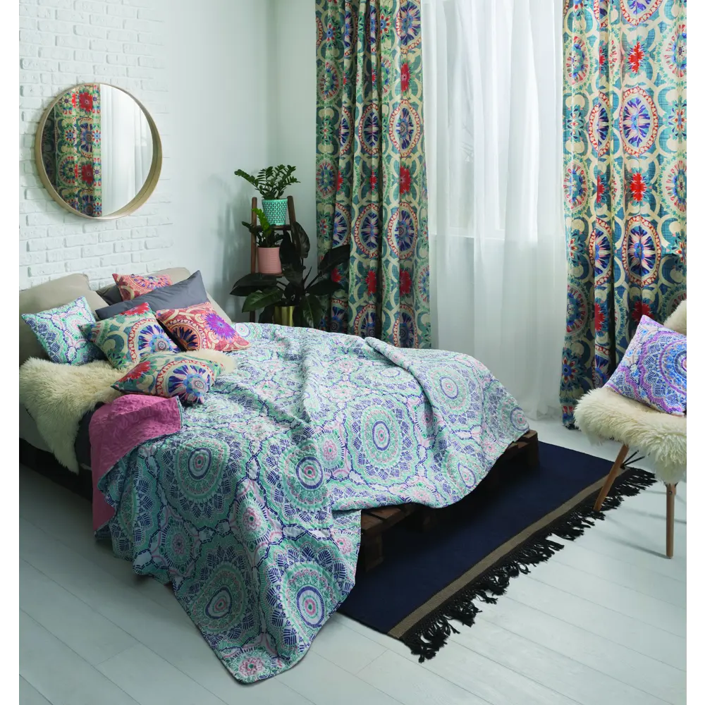 Наволочка декоративная Boho, 40x40 см, цвет синий Santreyd STLM-2122784 - Вид №6