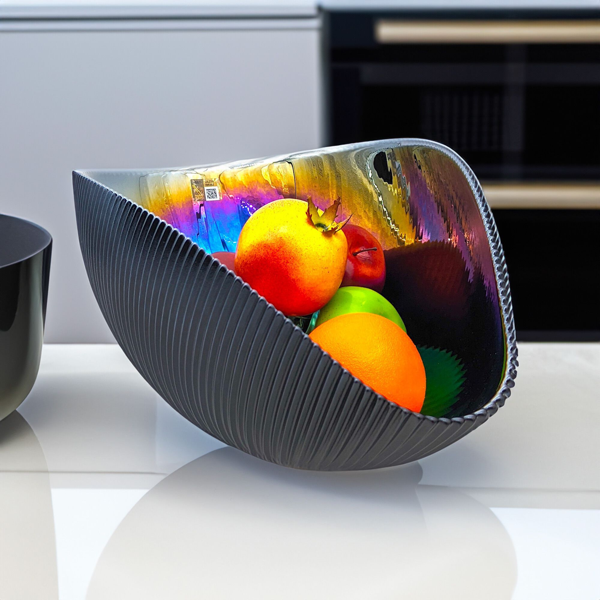 Черные центральные элементы из муранского стекла YourMurano Shell ARCH-00036694 - Вид №1