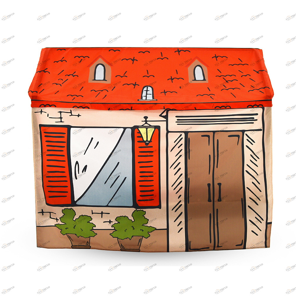 Накидка для кровати-домика Svogen игровая "Домик Дракулы" БЕЛЬМАРКО  00-3873195 Красный Santreyd 