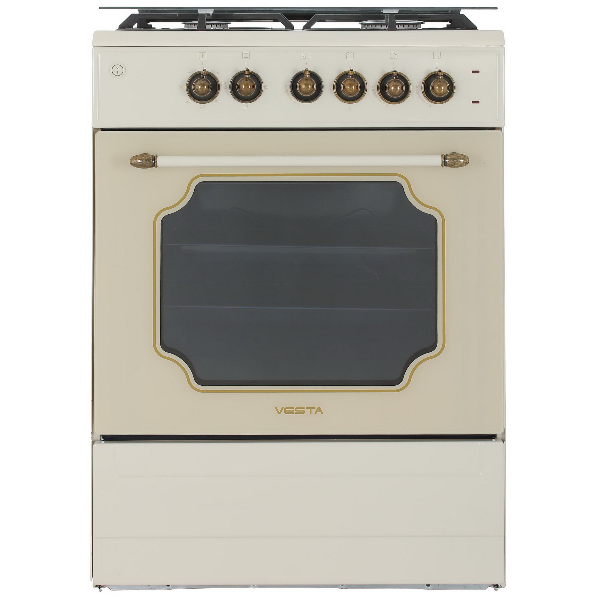 9030625 Комбинированная плита Vesta Valencia VKE 10-E Retro CHU бежевый STDN-0085500