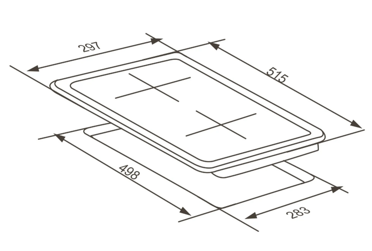 9168779 Газовая варочная поверхность Meferi MGH302IX LIGHT STDN-0029971 - Вид №14