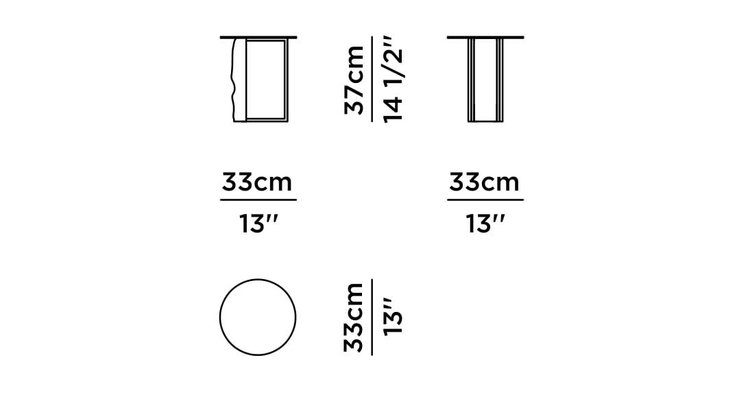 Круглый журнальный столик из черного мрамора Marquina Greenapple AIRE ARCH-00075831 - Вид №12