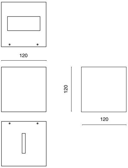 NEXO LUCE Настенный светодиодный проектор для улицы Wall-ceiling-floor nexo luce 6565 - Вид №2
