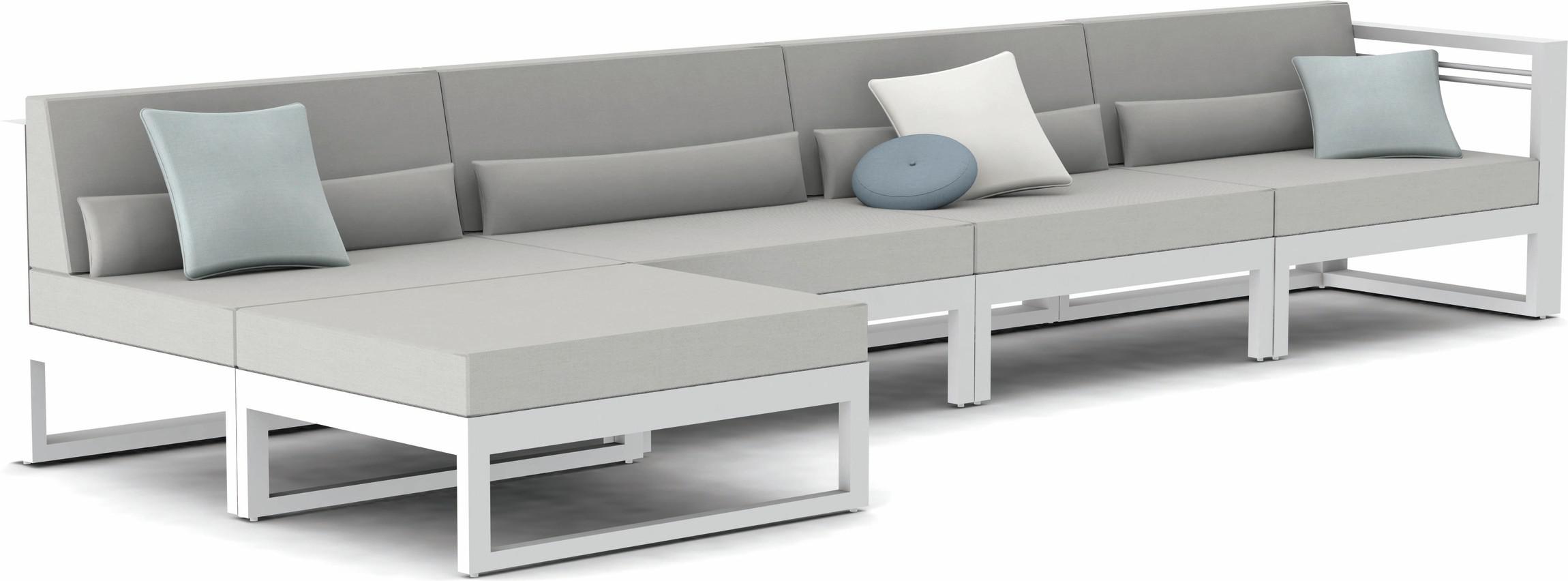 MNST207 Concept 4 белый текстиль белый слева Manutti Fuse