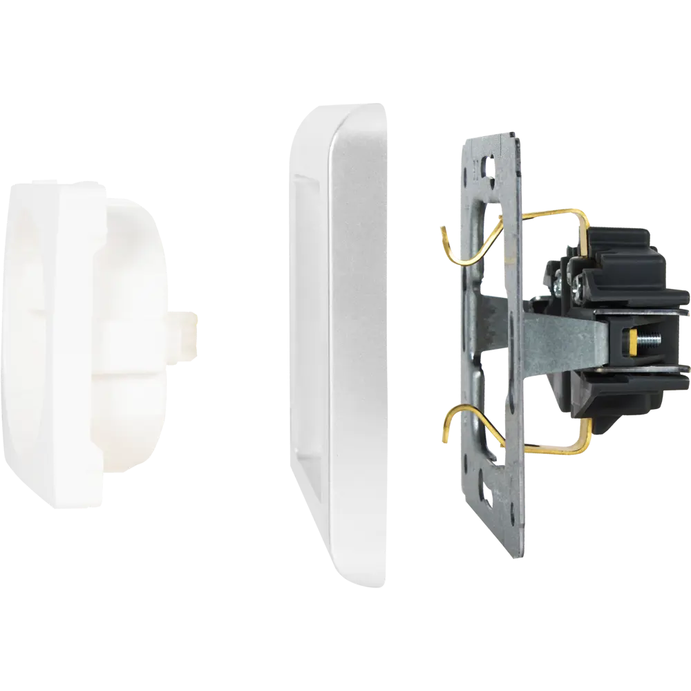 WERKEL Stream — декоративная рамка для трёх электроустановок в серебристом рифлении 82125385 STLM-0019714 - Вид №2