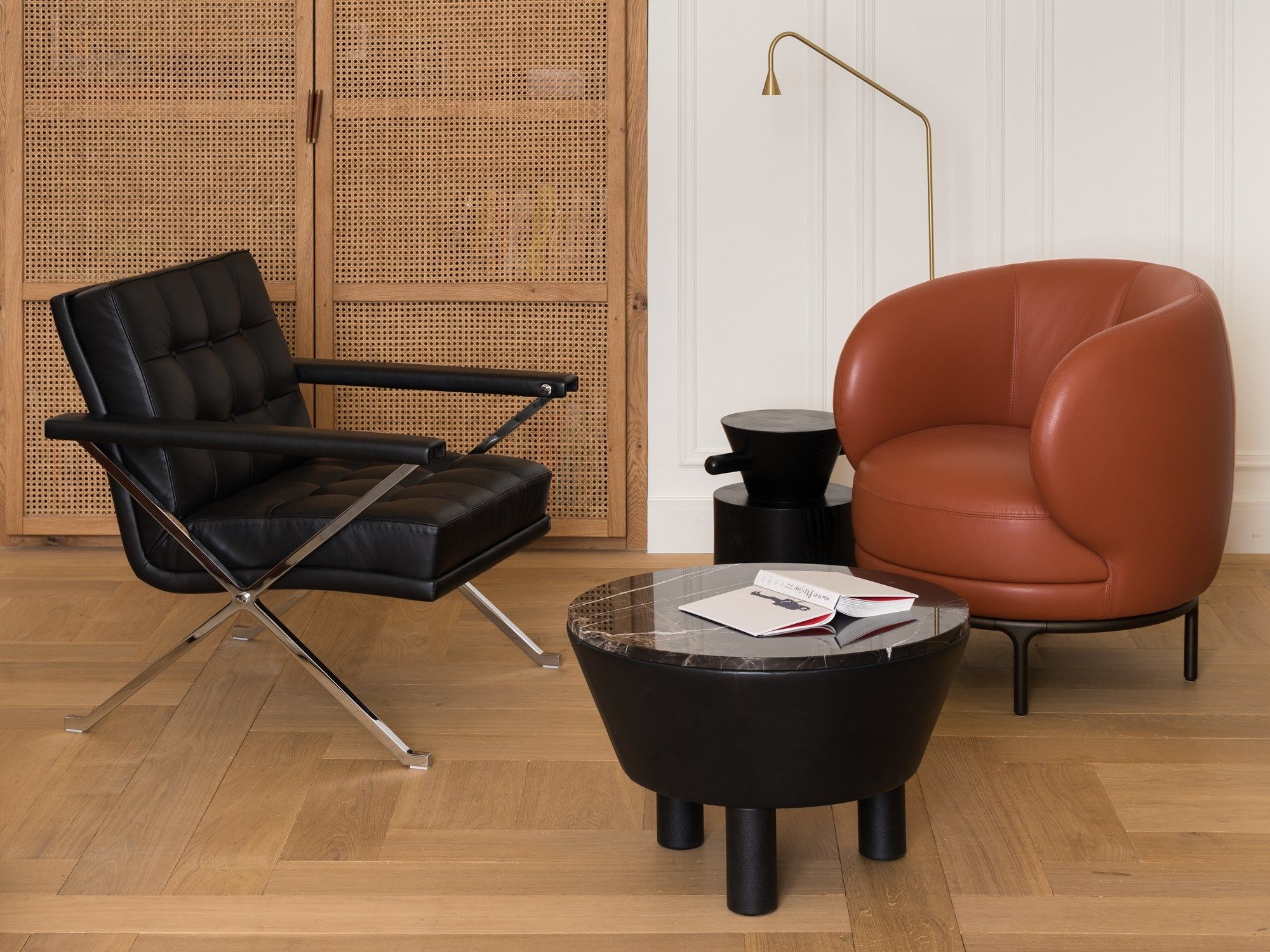 Кожаное кресло capitonné с подлокотниками Wittmann Constanze 3/4 ARCH-00036383 - Вид №6