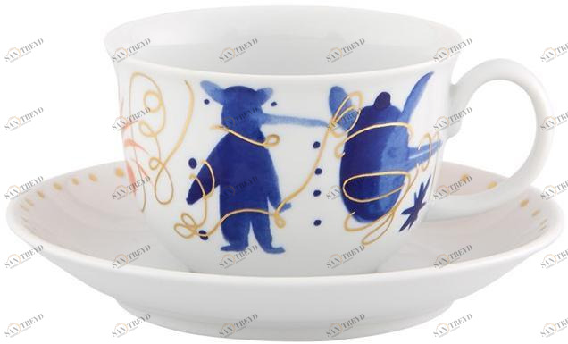 Vista Alegre Чашка фарфоровая с блюдцем Folkifunki 21127787 