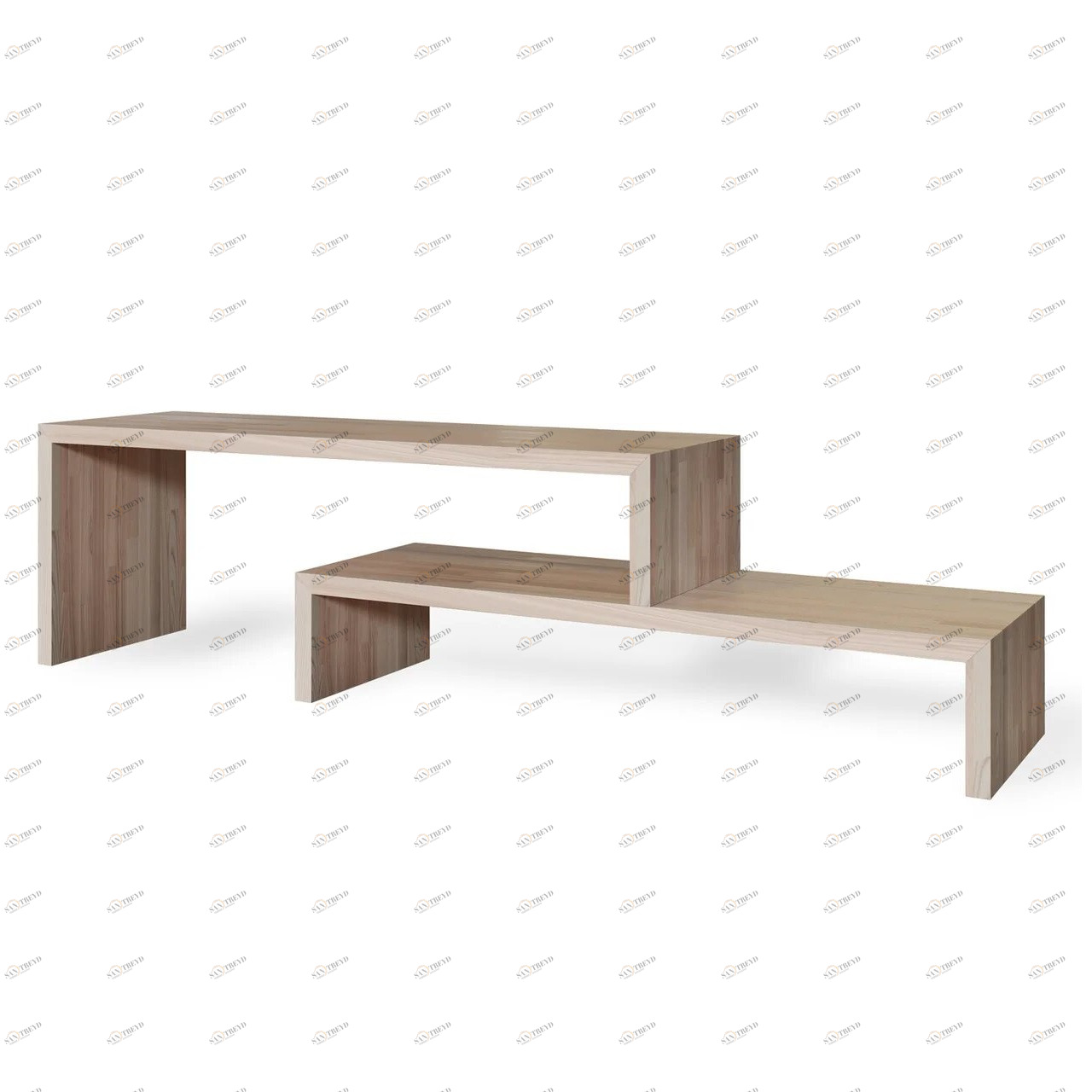 Тумба под телевизор деревянная ясень EcoComb-2 BRAGIN DESIGN  256596 Бежевый 