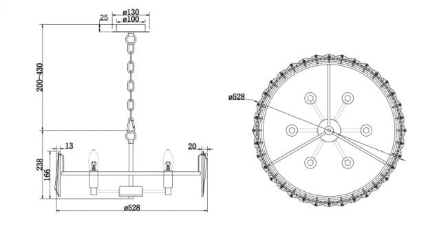 Стеклянный подвесной светильник Maytoni Puntes ARCH-00104625 - Вид №5