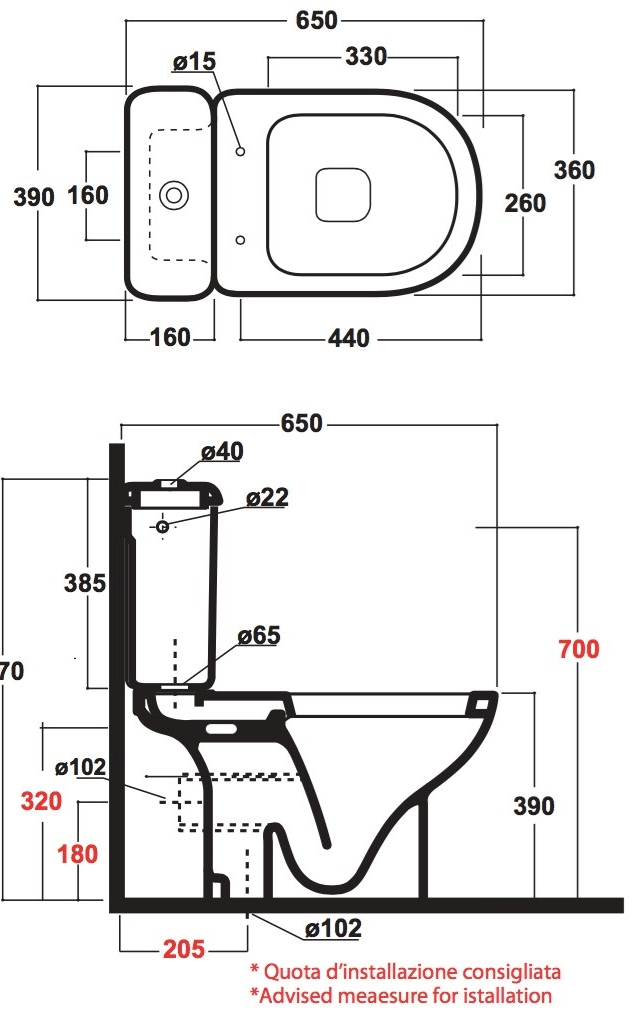 Rub130101 Компакт унитаз с бачком Белый Olympia Ceramica RUBINO Италия - Вид №2